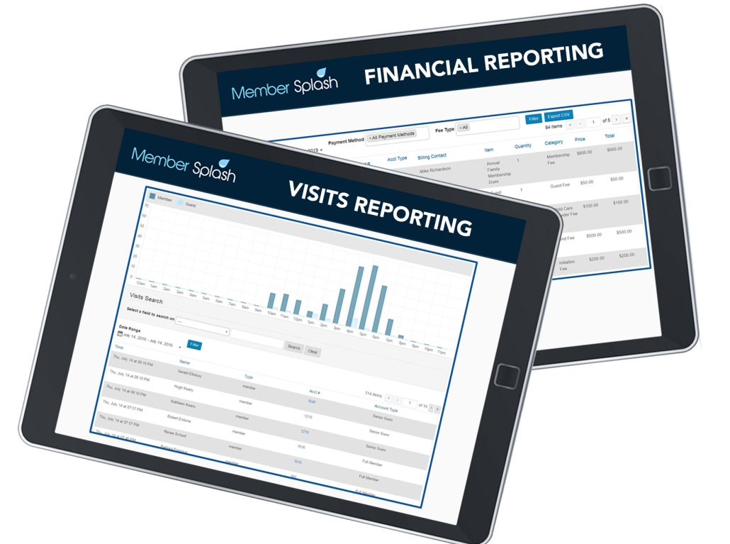 Create custom attendance reports for members and guests