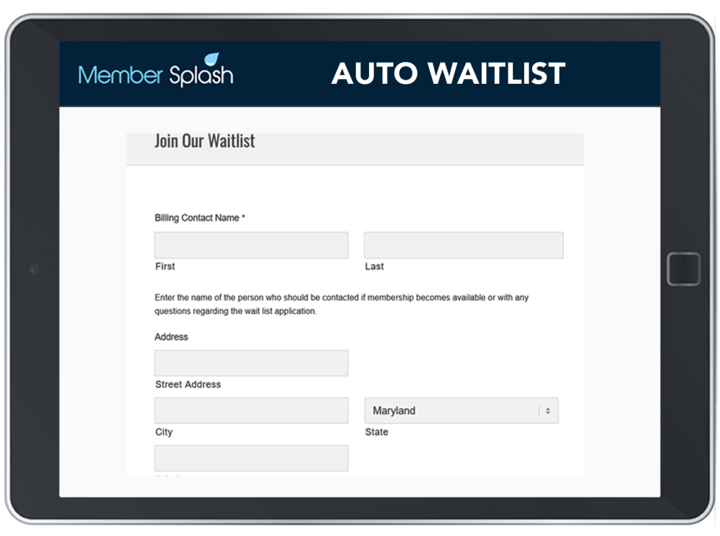Use gravity forms waitlist management for pools
